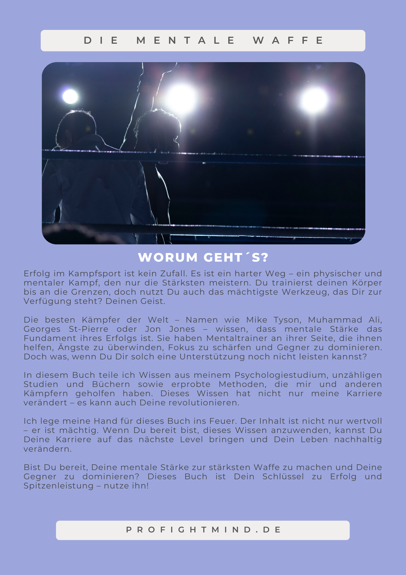 Die Mentale Waffe - Erfolgsstrategien für Kampfsportler